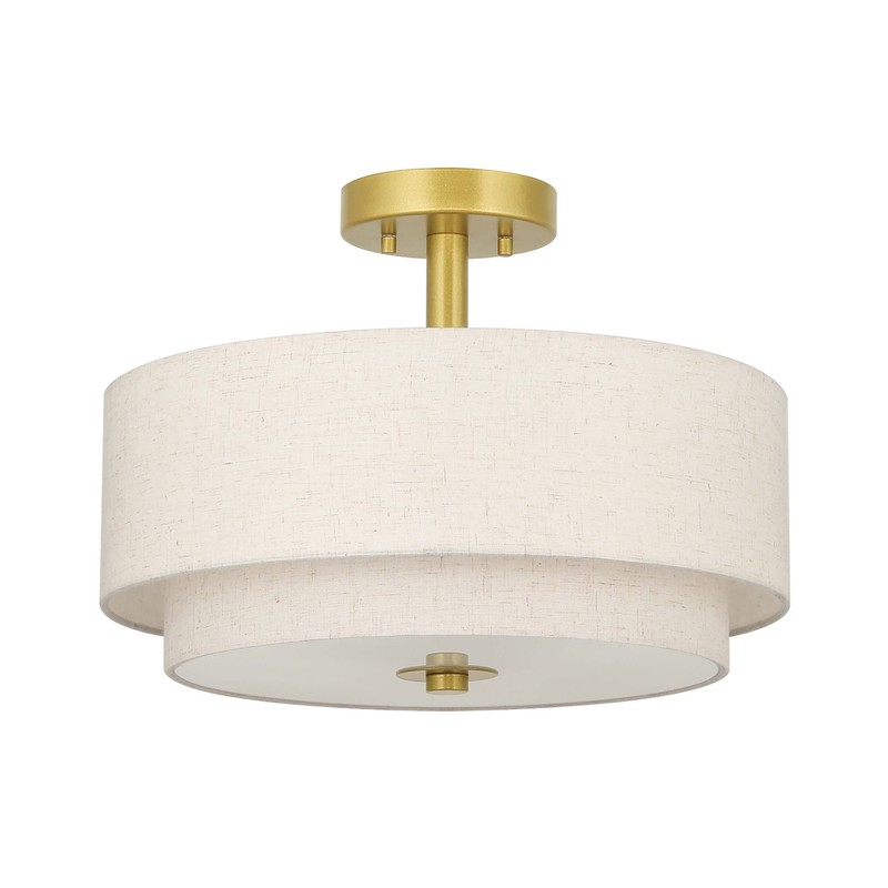 XiNBEi Lighting 3 Light Semi Flush Mount Light, Close to