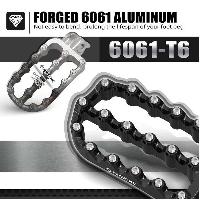 NICECNC Flat Foot Pegs Footpeg Compatible with 390 Adventure 2020