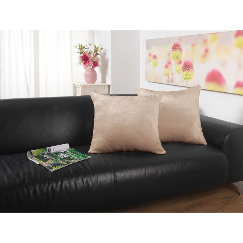 Malika Nicky-Teddy Cashmere Touch Coral Fleece Cushion Cover Cushion Cover