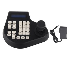 3D PTZ Camera Keyboard RS485 PTZ Joystick Controller LCD Display Control Device for Safety Monitor US Plug 100‑240V