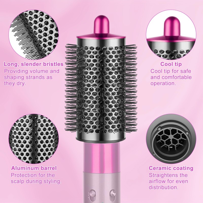 ZEPHBLOW Large Round Volumizing Brush for Dyson Airwrap, Large Round