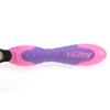 Nuby Stainless Steel Utensil, Pink/Purple, 2 Piece