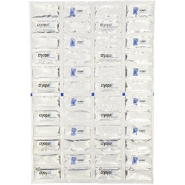 Cryopak 4 Large Multi Purpose Reusable 12x17 Non Toxic Ice Blanket Freeze Pack for Coolers Boating Fishing Camping Keep Food Fresh