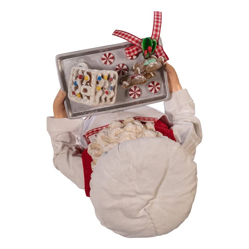 Kurt S. Adler 11-Inch Gingerbread Chef Santa Figurine