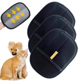 2 PCS Pet Hair Removal Glove for Cats & Dogs, Electrostatic Grooming Gloves for Pet Hair, Reusable Double Sided Static Hair Remover for Couch, Furniture, Carpet & Car Seat