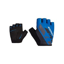 Ziener Crisander Men's Cycling Gloves, Short Finger, Breathable, Cushioning, Persian Blue, 6.5