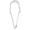 Staedter Ice Cream Cone Cookie Cutter, Silver, 6 cm