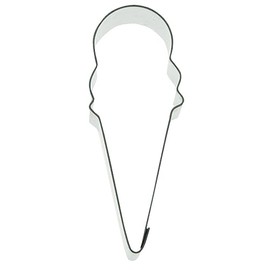 Staedter Ice Cream Cone Cookie Cutter, Silver, 6 cm