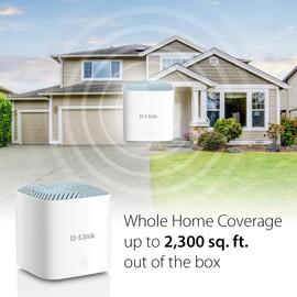 D-Link Eagle Pro AI WiFi 6 Lifestyle Router - Smart Wireless Internet Network, Compatible with Alexa and Google, AX1800 (M18)