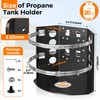 HEIWUKONG 20LB Propane Tank Mounting Bracket Heavy Duty, Propane Tank