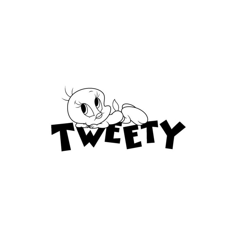 Spreadshirt Looney Tunes Tweety Bird Sticker, 10 x 10 cm,