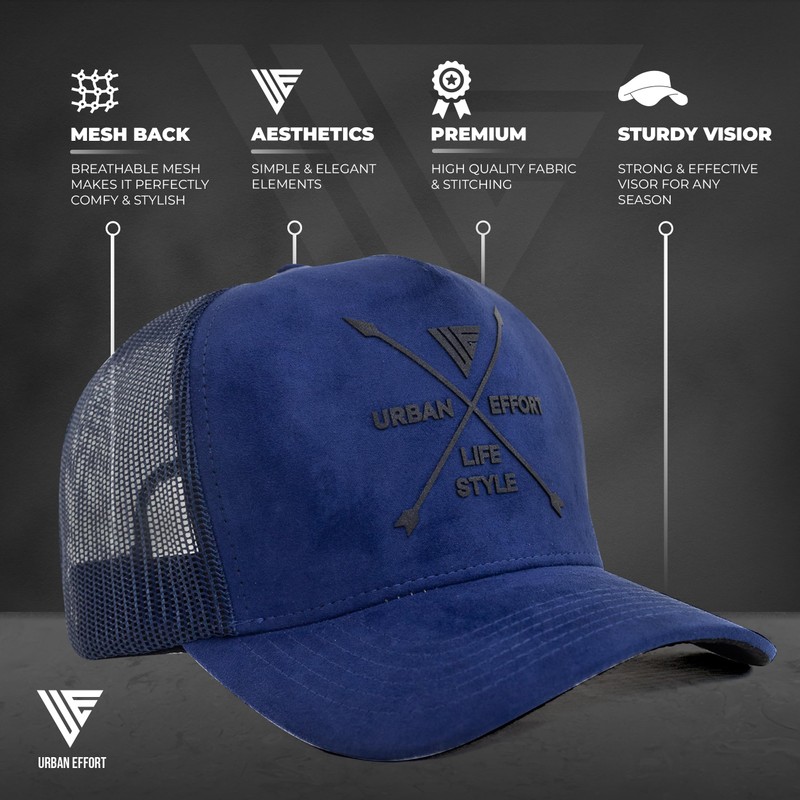 Urban Effort - Gorra de malla trasera para hombres y