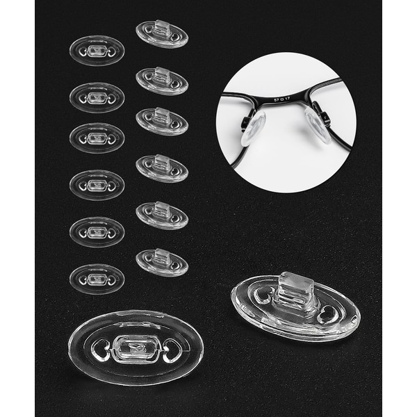LenzProse 6 Pairs Replacement Silicone Nose Pieces Nose Pads for