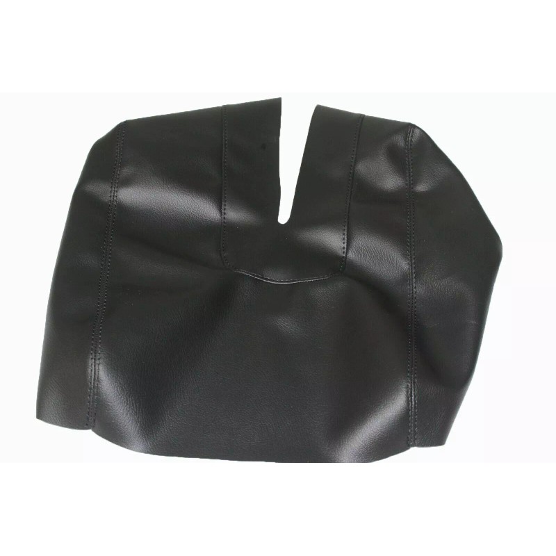 Kar Designers Black Real Leather Center Console Lid Cover For