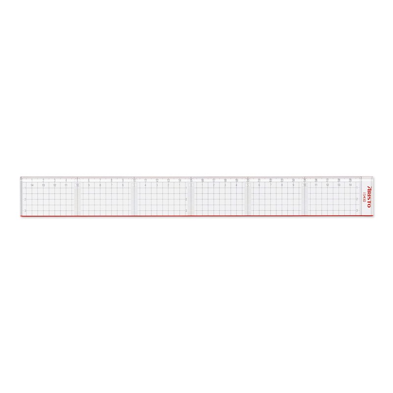 geotec Cutting Ruler (Office School) Perspex 30 cm Transparent