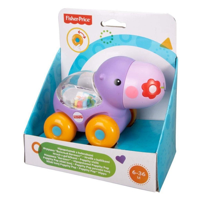 Fisher-Price Poppity Pop Hippo, Multicolor (BGX30)