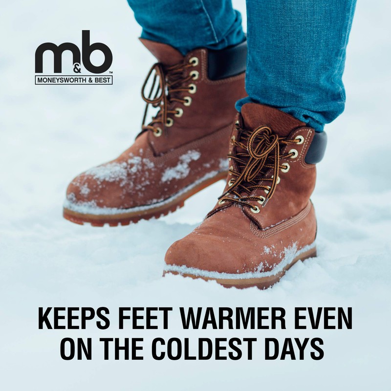 Moneysworth and Best Arctic Thermal Insoles, Men's Size 12-13