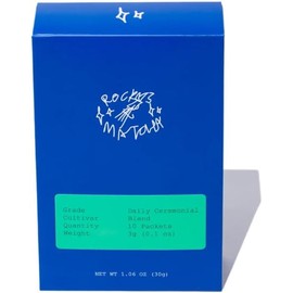 Rocky's matcha Mezcla Ceremonial Diaria en 10 Sobres Individuales (Paquete de 1 caja)