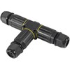 2PCS 3 Way IP68 Waterproof Electrical Cable Connector, Outdoor 3