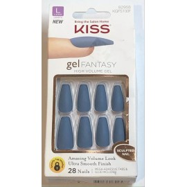 Kiss Gel Fantasy High Volume Gel Long Nails, KGFS100F