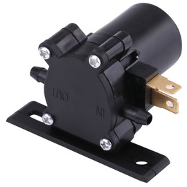 HilBeliFU Universal Windshield Washer Pump,OEM AWP01, 12V Washer Fluid Pump, Dual Outlet Plastic Windscreen Washer Pump for Cars, Van Bus, Trucks, Buses