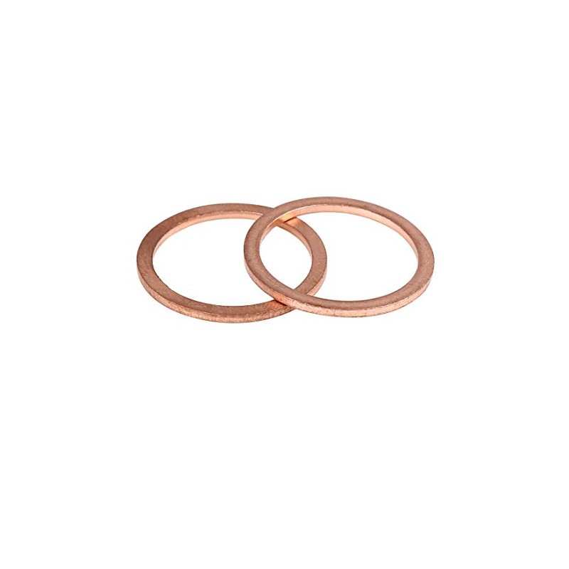 5pcs Copper Washer Flat Sealing Gasket Ring Spacer for Car