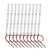 HUAZIZ 10 pieces 9-LED house lighting, 15 cm, warm white