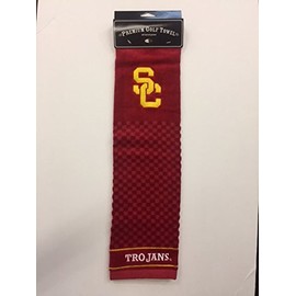 USC Trojans New Tri Fold Golf Towel with Hook and Grommet
