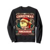 Pomeranian My Christmas Spirit Dog Santa Claus Elf Reindeer Sweatshirt