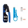 Kit de herramientas de crimpado RJ45, CAT5 CAT5e CAT6 Ethernet