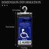 lofrcin 2 PCS Handicap Placard Holder for Auto, Ultra Transparent