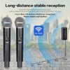 HUACAM Wireless Microphone, Professional Rechargeable Radio Microphone, Wireless Handheld Microphone,