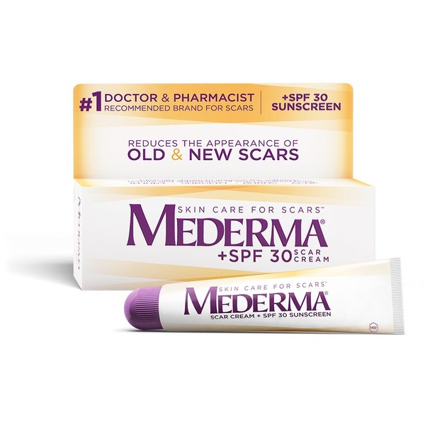 Mederma Scar Cream Plus SPF 30, Sunscreen, Protects from Sun Damage, Reduces The Appearance of Scars, (20 g), 0.7 Ounce