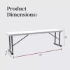 New Home Era 2.75ft Plastic Folding Bench � Lightweight and
