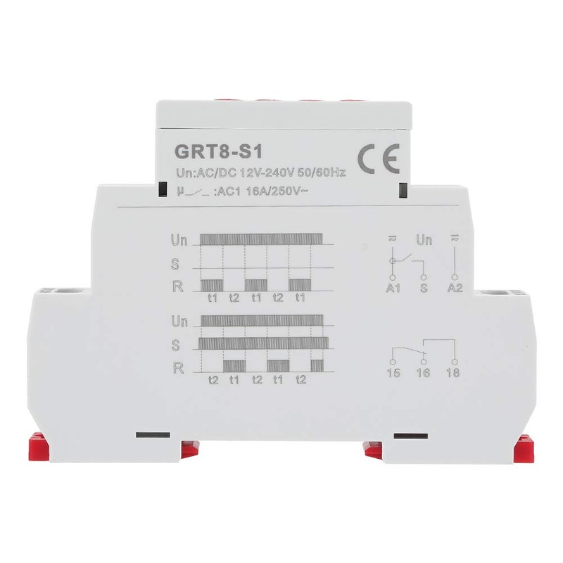 HilBeliFU GRT8-S1 Time Delay Relay, AC DC 12V to 240V