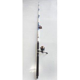 American Spirit Nite Stick Spinning Catfish Combo 7' 2PC/ 6 BB Reel