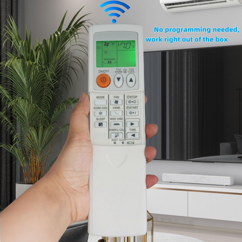 Replacement Remote Control for Mitsubishi Electric Mr Slim Air Conditioner