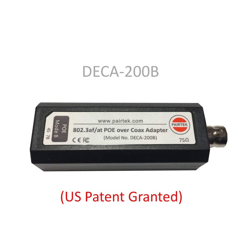 Dualcomm POE-over-Coax Adapter Kit (DECA-200) - Twin Pack