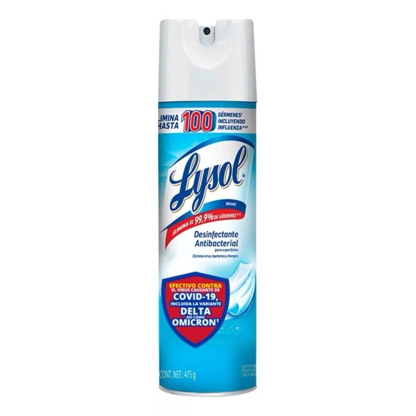 Lysol Limpiador Lysol Aerosol Desinfectante Crisp Linen 475 Gr