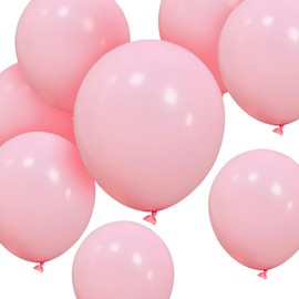 Pink Balloons 12 Inch 50 Pack Pastel Pink Latex balloons Round Party Balloons for Birthday Wedding Anniversary Baby Shower Decorations (Pastel Pink Balloons, 50 PCS 12 inch)