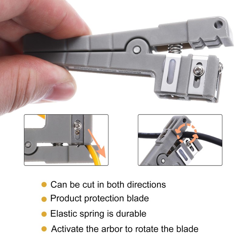 sourcing map Cable Stripping Cutter Tool 45-162/45-163/45-165 Upgrade Cable Stripper