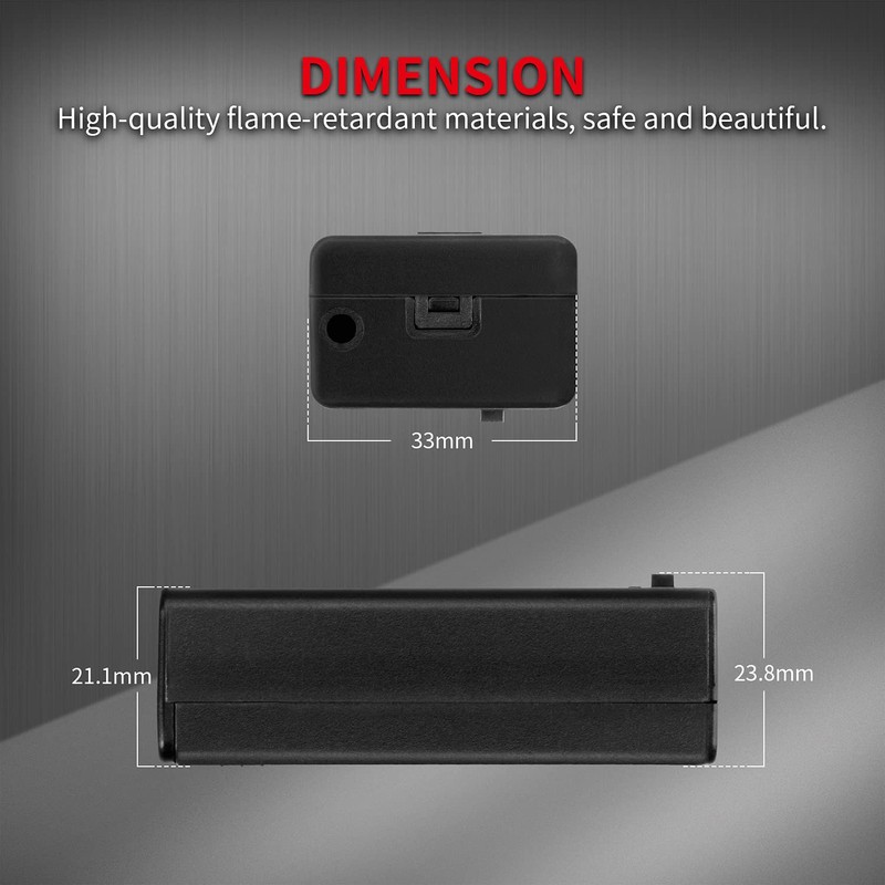 DAIERTEK 9V Battery Holder, 9 Volt Battery Holder with ON/Off