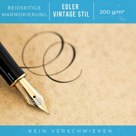 Betterpress® 50 Sheets Vintage Certificate Card 200 g A4 Old Paper Premium Vintage Cardboard Ideal as a Menu, Certificate and Certificate