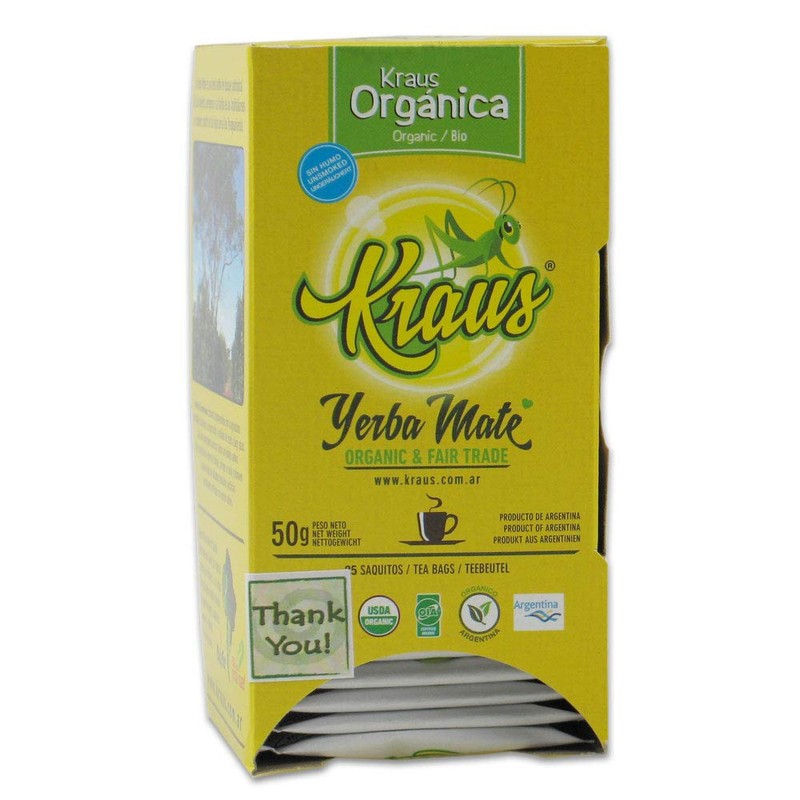 Organic Yerba Mate Kraus Teabags x 25