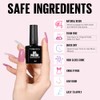 TOMICCA UV Nagellack Glitzer Rosa Set, 4 Farben Transparenter Rosa