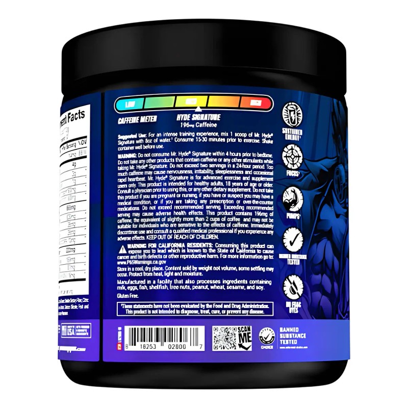 ProSupps Mr. Hyde Signature Preentreno Mora Azul 30 Porciones 216g