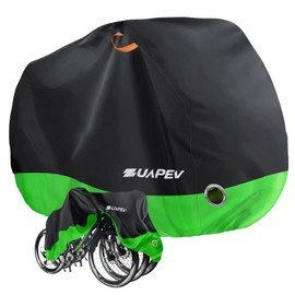 ZUAPEV Bicycle Cover for 2-3 Bicycles Waterproof Bicycle Garage Weatherproof Bicycle Tarpaulin Polyester 210D Bicycle Tarpaulin Rain Cover Bicycle Garage Outdoor Cover Protective Cover 208 x 112 x 110