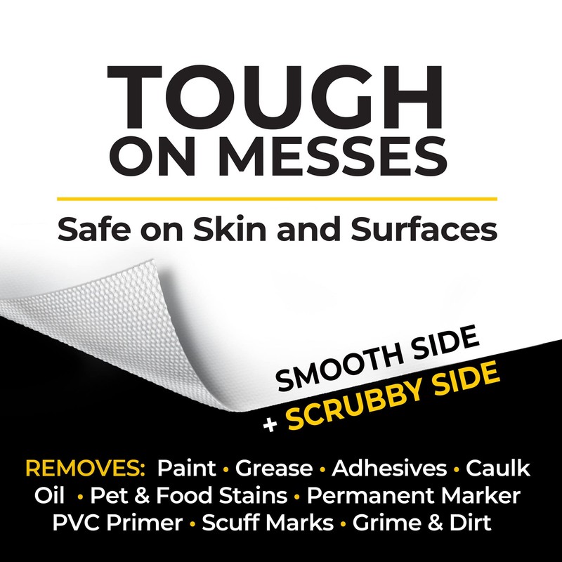 Grime Boss Heavy Duty Hand Cleaning Wipes, White 60 Count