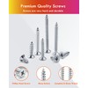 Gorffy 400PCS Wood Screws Assortment, M3, M3.5, M4, Countersunk Self