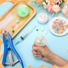 Tasdurian 12 Set DIY Stress Ball Making Kit Milky Blank